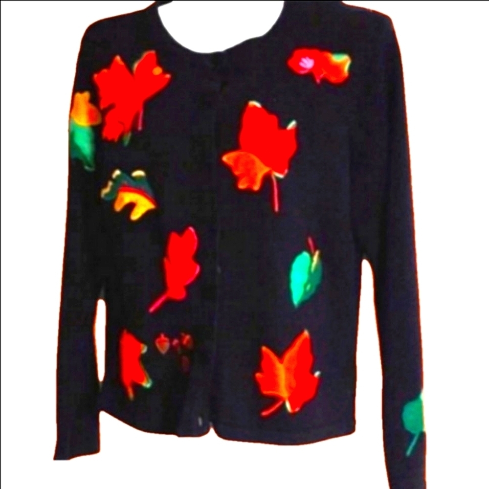NWOT:  BEAUTIFULLY Appliqued & EMBROIDERED SWEATER!